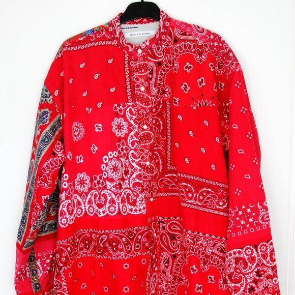 CHILDREN OF THE DISCORDANCE VINTAGE BANDANA PATCH SHIRT 3 - Picture 1 of 9